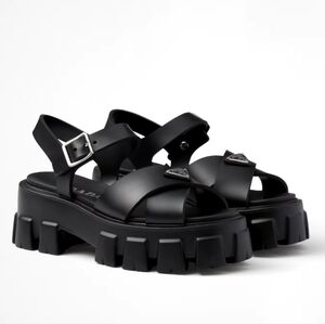 In Search Of: Prada Monolith Rubber Sandals 36